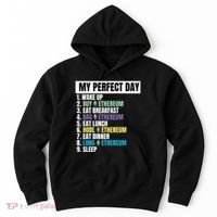 Ethereum My Perfect Day, Buy Crypto, Buy ETH, Funny Crypto Meme Hoodie thumb 0