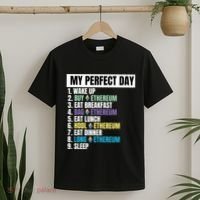Ethereum My Perfect Day, Buy Crypto, Buy ETH, Funny Crypto Meme T-Shirt thumb 2