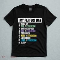 Ethereum My Perfect Day, Buy Crypto, Buy ETH, Funny Crypto Meme T-Shirt thumb 5