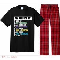 Ethereum My Perfect Day, Buy Crypto, Buy ETH, Funny Crypto Meme Pajama Set thumb 0
