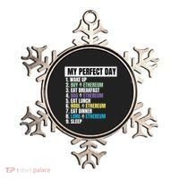 Ethereum My Perfect Day, Buy Crypto, Buy ETH, Funny Crypto Meme Ornament thumb 0