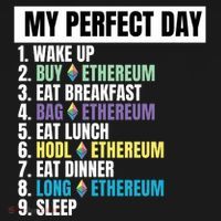 Ethereum My Perfect Day, Buy Crypto, Buy ETH, Funny Crypto Meme Baby Bodysuit thumb 2