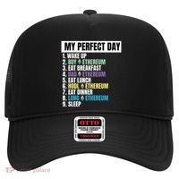 Ethereum My Perfect Day, Buy Crypto, Buy ETH, Funny Crypto Meme Hat thumb 0