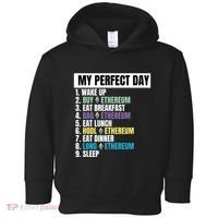 Ethereum My Perfect Day, Buy Crypto, Buy ETH, Funny Crypto Meme Toddler Hoodie thumb 0