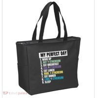 Ethereum My Perfect Day, Buy Crypto, Buy ETH, Funny Crypto Meme Tote Bag thumb 2