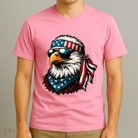 Eagle Mullet Patriotic 4th Of July Patriot Usa American Flag T-Shirt thumb 3