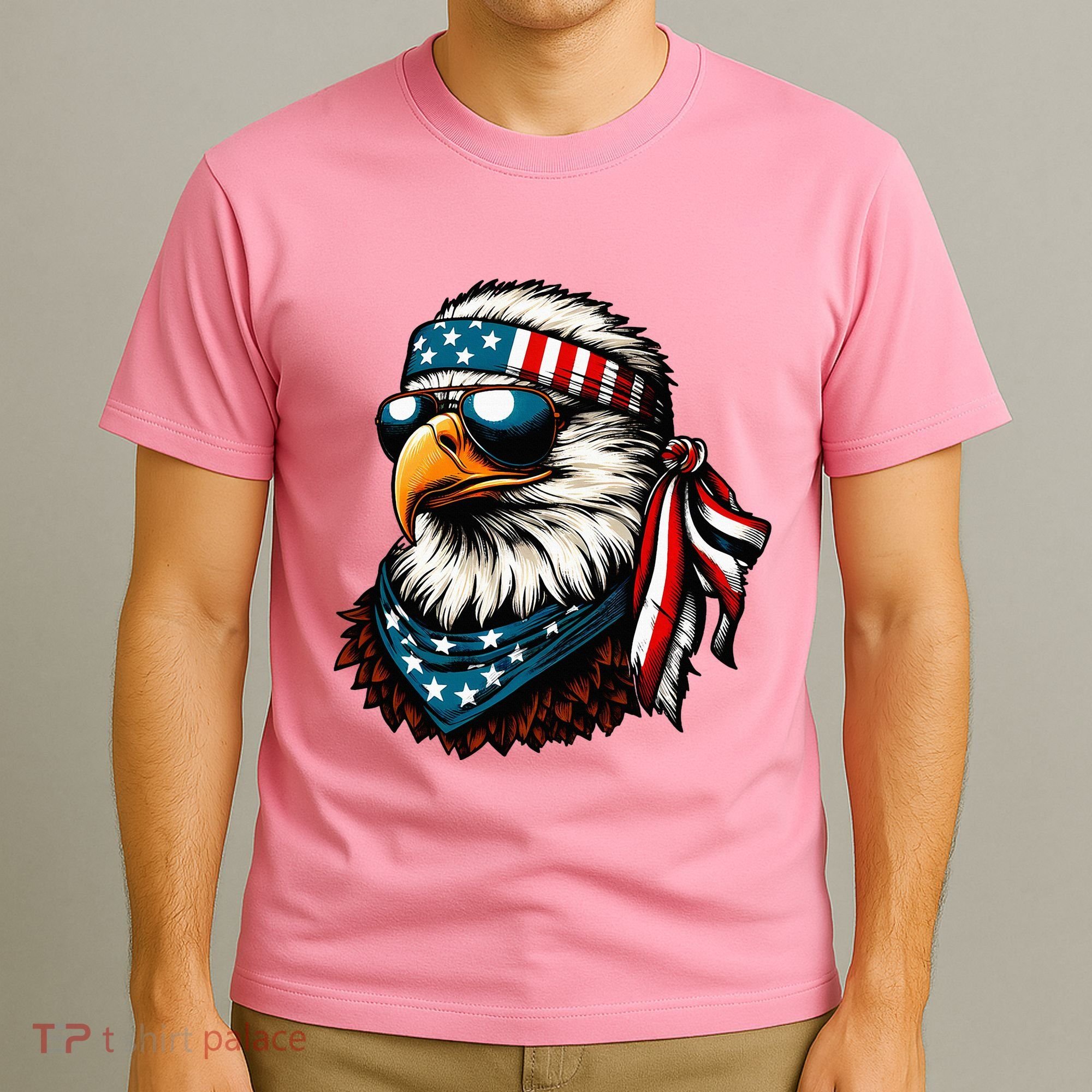 Eagle Mullet Patriotic 4th Of July Patriot Usa American Flag T-Shirt