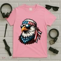 Eagle Mullet Patriotic 4th Of July Patriot Usa American Flag T-Shirt thumb 5