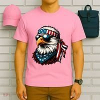 Eagle Mullet Patriotic 4th Of July Patriot Usa American Flag T-Shirt thumb 6