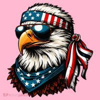 Eagle Mullet Patriotic 4th Of July Patriot Usa American Flag T-Shirt thumb 7