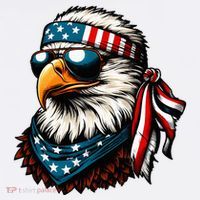 Eagle Mullet Patriotic 4th Of July Patriot Usa American Flag Women's Tank Top thumb 5