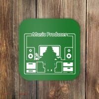 Electronic Music Producer Beatmaker Coaster thumb 0