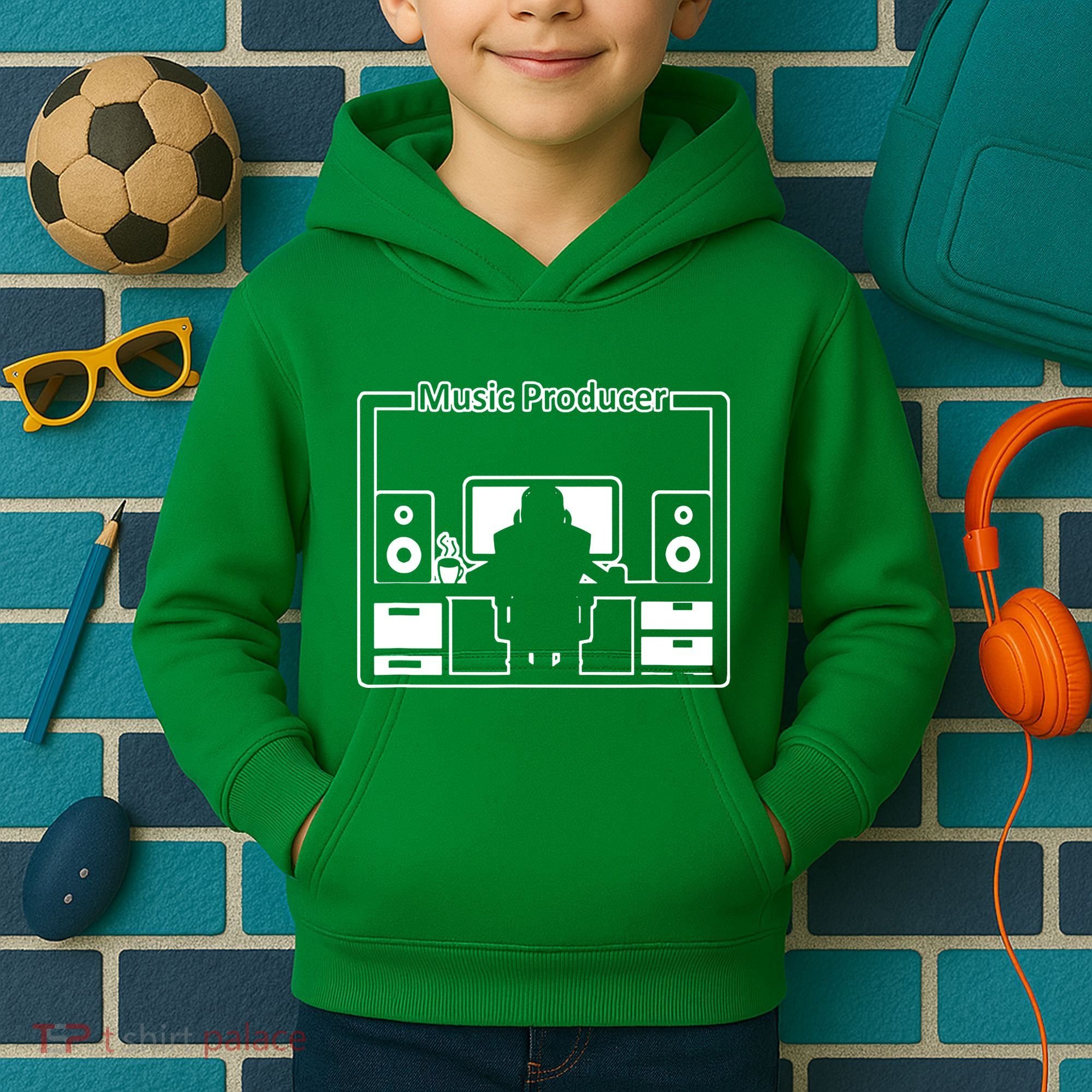 Electronic Music Producer Beatmaker Kids Hoodie