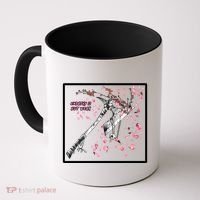 Empathy Is Not Weak Animae e Axe Floral Coffee Mug thumb 0