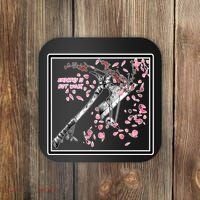 Empathy Is Not Weak Animae e Axe Floral Coaster thumb 0