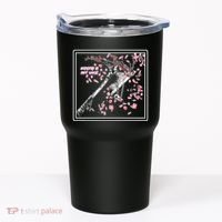 Empathy Is Not Weak Animae e Axe Floral Tumbler thumb 0