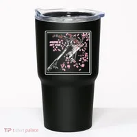 Empathy Is Not Weak Animae e Axe Floral Tumbler thumb 0
