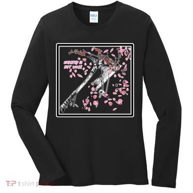 Empathy Is Not Weak Animae e Axe Floral Women's Long Sleeve Shirt