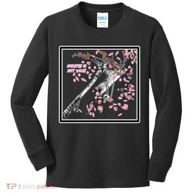 Empathy Is Not Weak Animae e Axe Floral Kids Long Sleeve Shirt