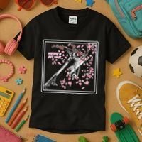 Empathy Is Not Weak Animae e Axe Floral Kids T-Shirt thumb 3
