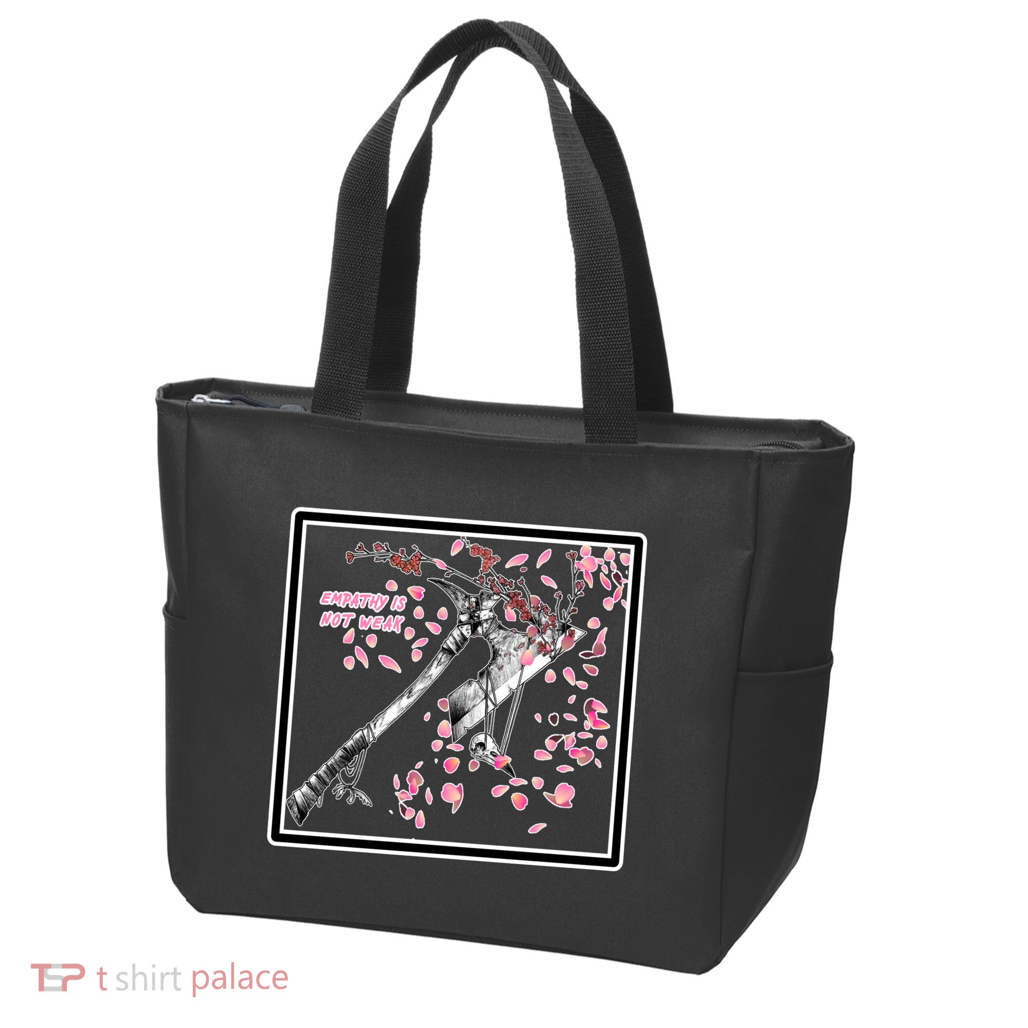 Empathy Is Not Weak Animae e Axe Floral Tote Bag