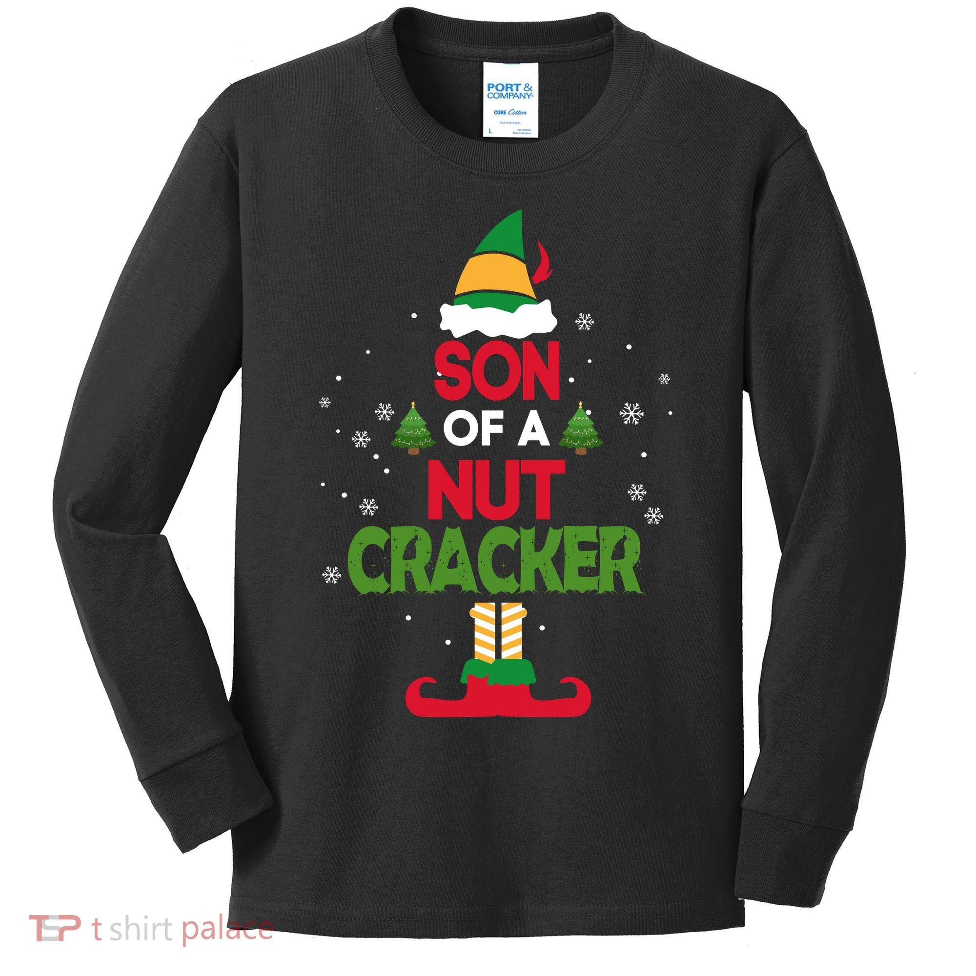 Elf Movie Quote Son Of A Nutcracker Kids Long Sleeve Shirt