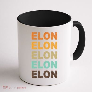 Elon Musk Retro Coffee Mug back