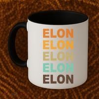 Elon Musk Retro Coffee Mug thumb 2