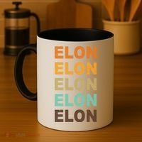 Elon Musk Retro Coffee Mug thumb 4