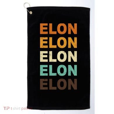 Elon Musk Retro Golf Towel