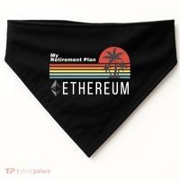 Ethereum My Retirement Plan Blockchain ETH Crypto HODL ETH USA-Made Doggie Bandana thumb 0