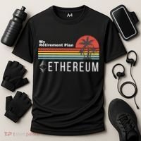 Ethereum My Retirement Plan Blockchain ETH Crypto HODL ETH Cooling Performance Crew T-Shirt thumb 3