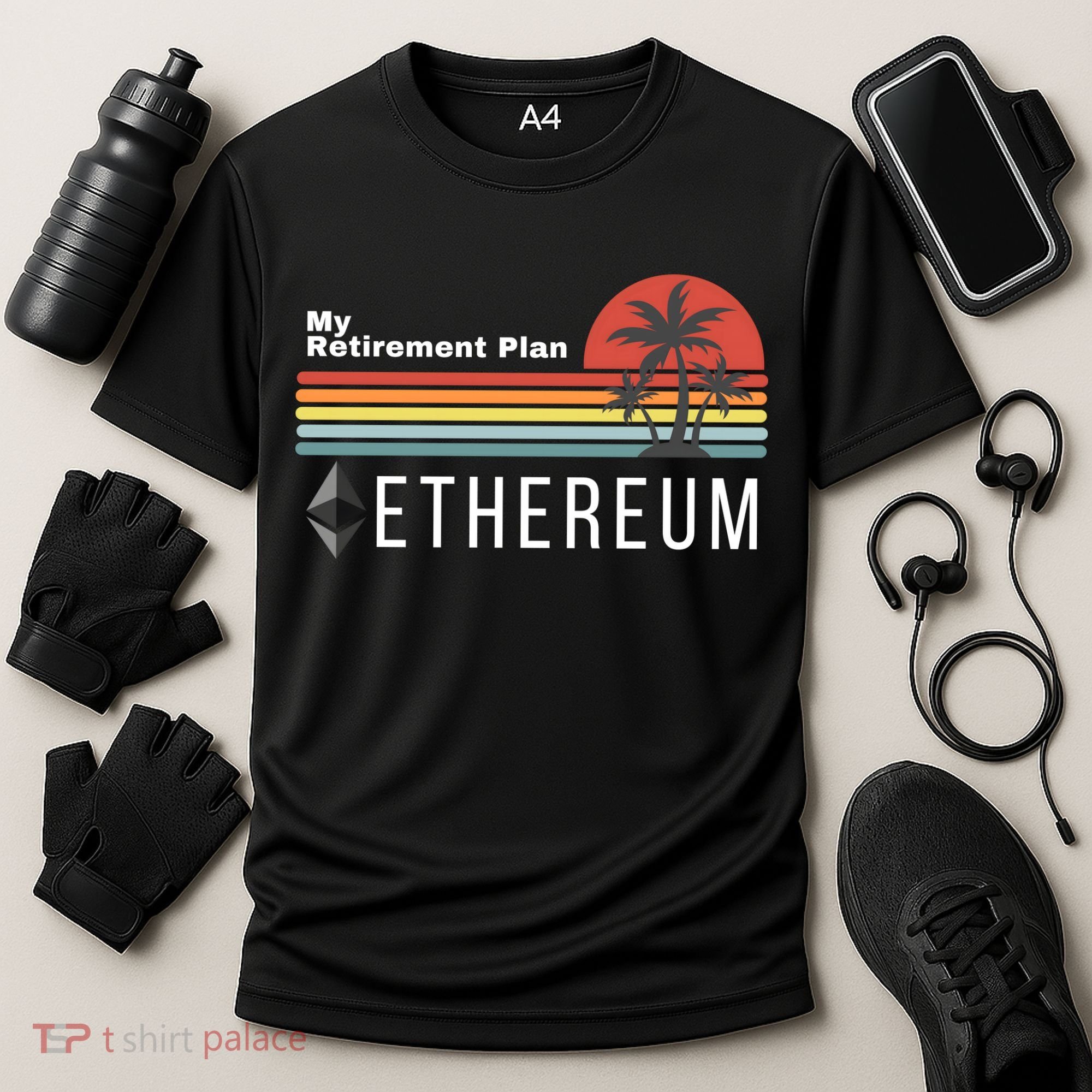 Ethereum My Retirement Plan Blockchain ETH Crypto HODL ETH Cooling Performance Crew T-Shirt