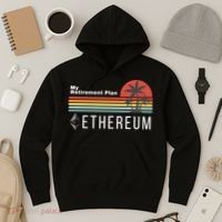 Ethereum My Retirement Plan Blockchain ETH Crypto HODL ETH Hoodie thumb 3