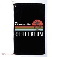 Ethereum My Retirement Plan Blockchain ETH Crypto HODL ETH Golf Towel thumb 0