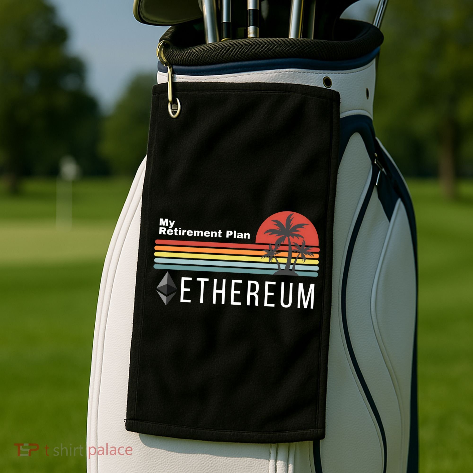 Ethereum My Retirement Plan Blockchain ETH Crypto HODL ETH Golf Towel