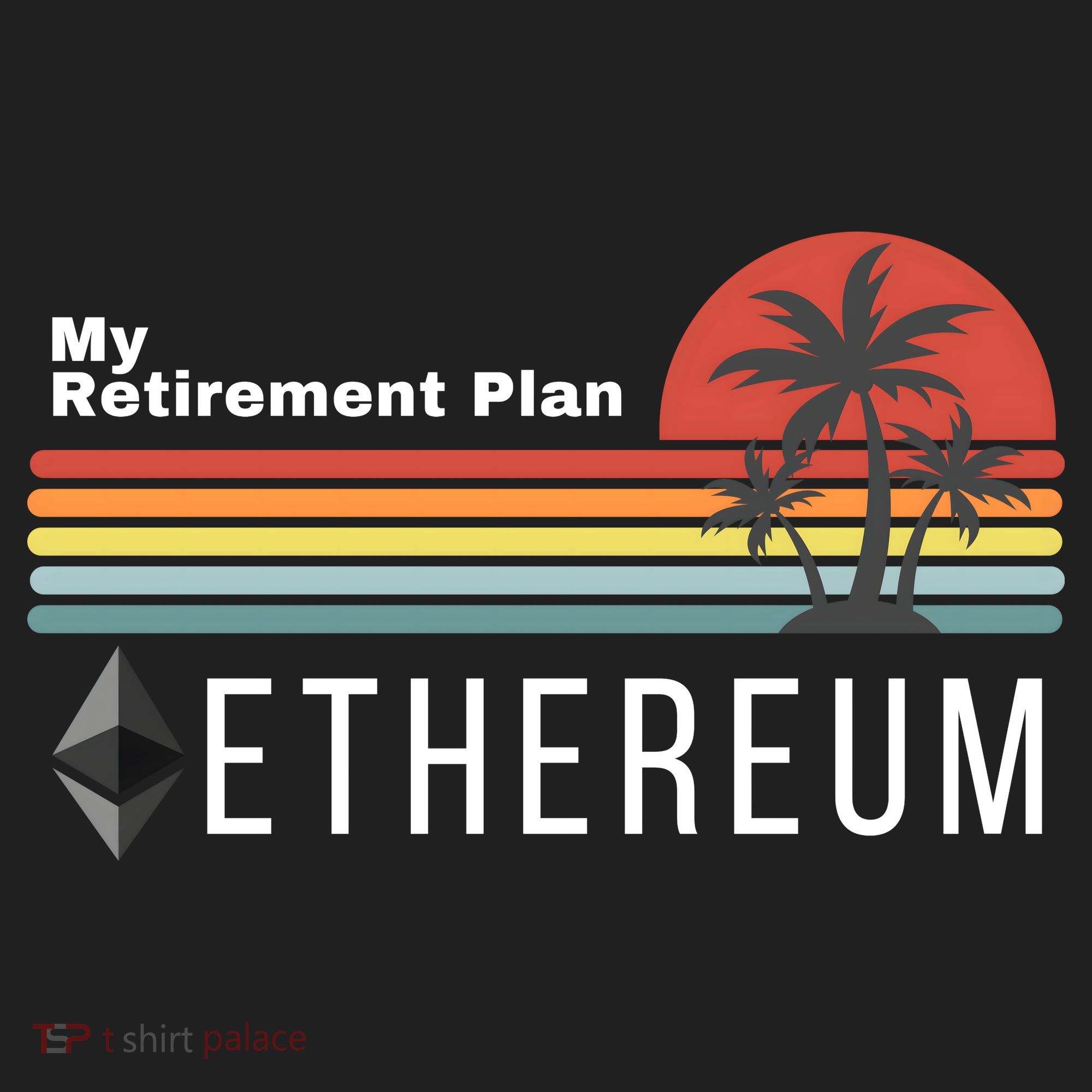 Ethereum My Retirement Plan Blockchain ETH Crypto HODL ETH Zone Performance Long-Sleeve T-Shirt