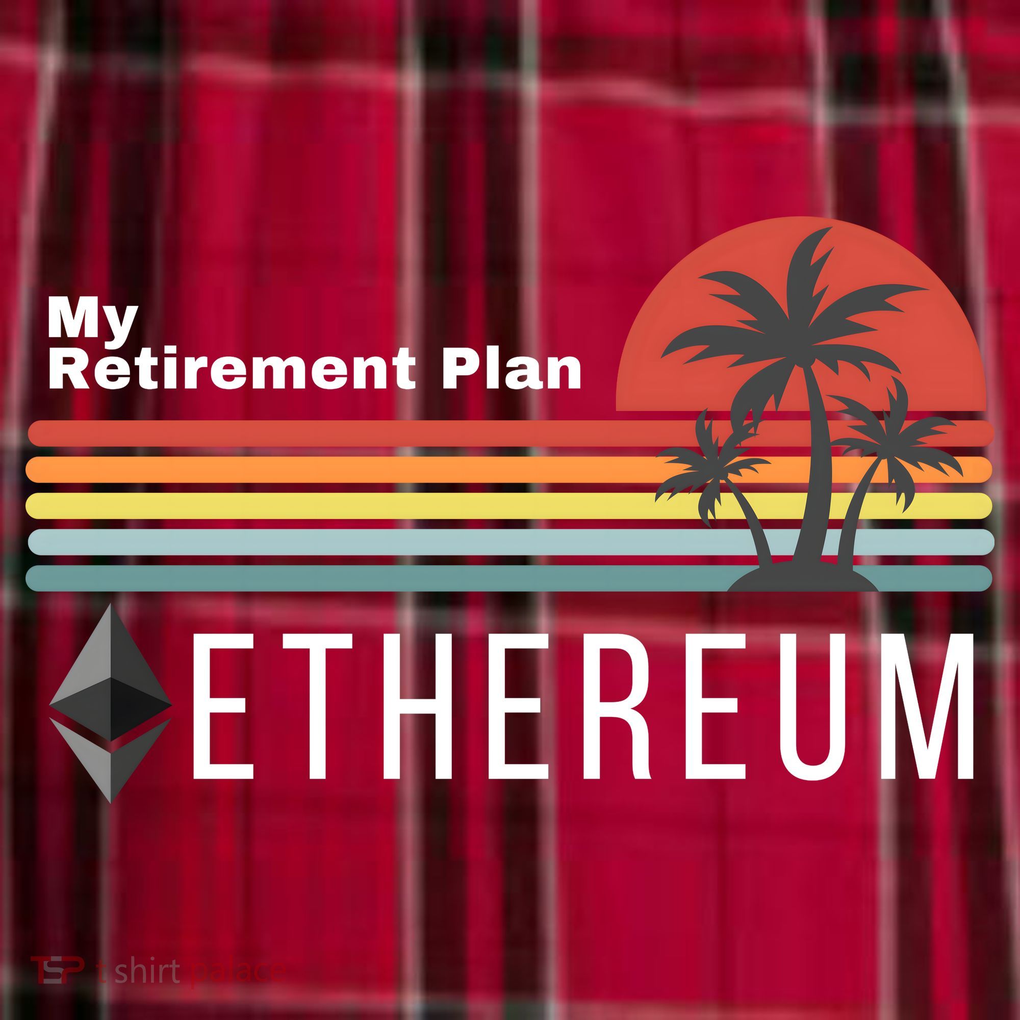 Ethereum My Retirement Plan Blockchain ETH Crypto HODL ETH Men's Flannel Plaid Pajama Pants