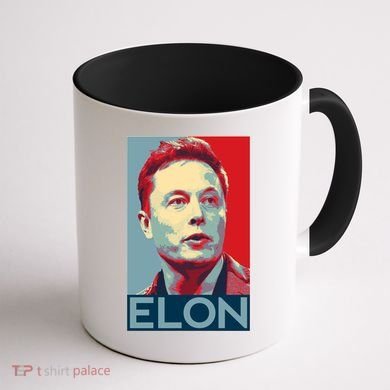 Elon Musk Retro Coffee Mug back