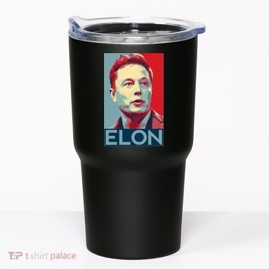 Elon Musk Retro Tumbler