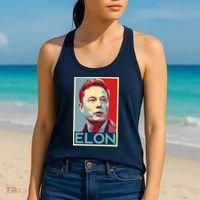 Elon Musk Retro Women's Tank Top thumb 2