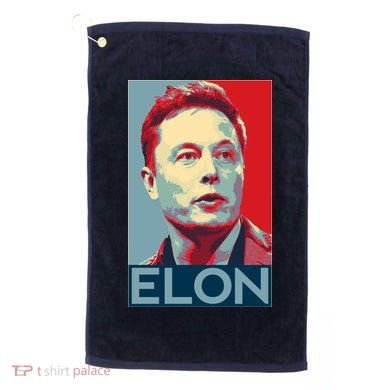 Elon Musk Retro Golf Towel