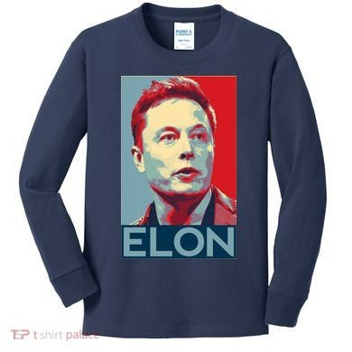 Elon Musk Retro Kids Long Sleeve Shirt