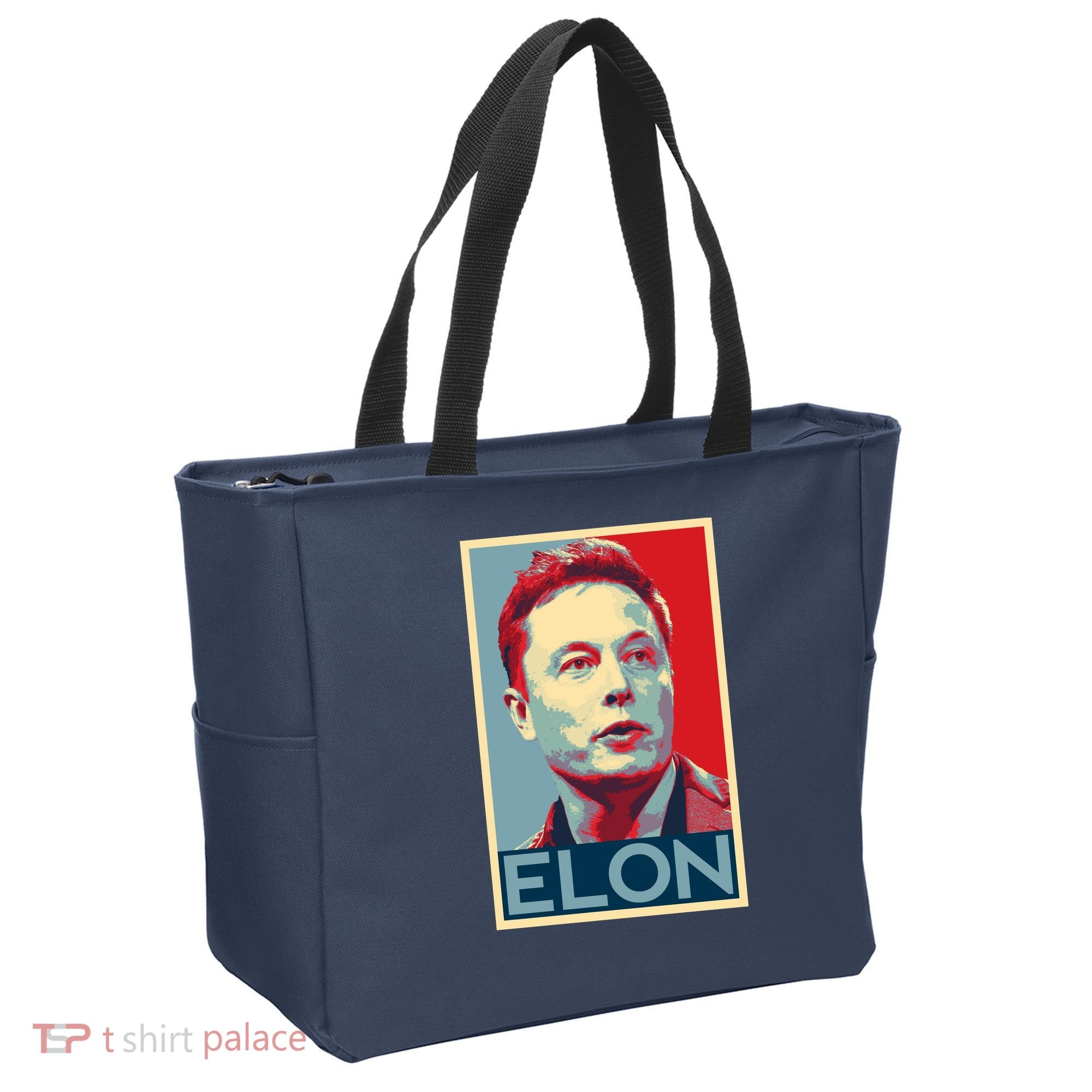 Elon Musk Retro Tote Bag