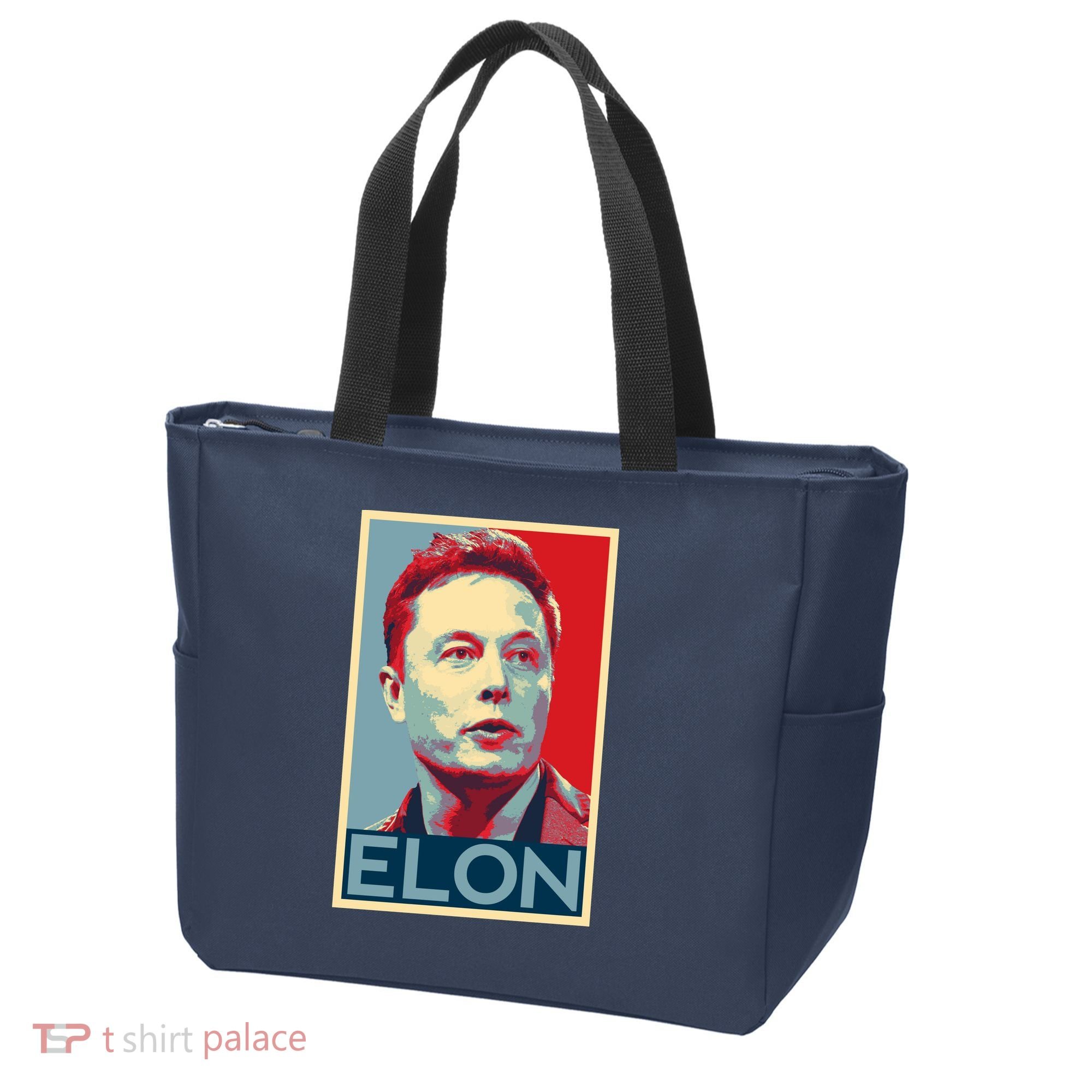 Elon Musk Retro Tote Bag