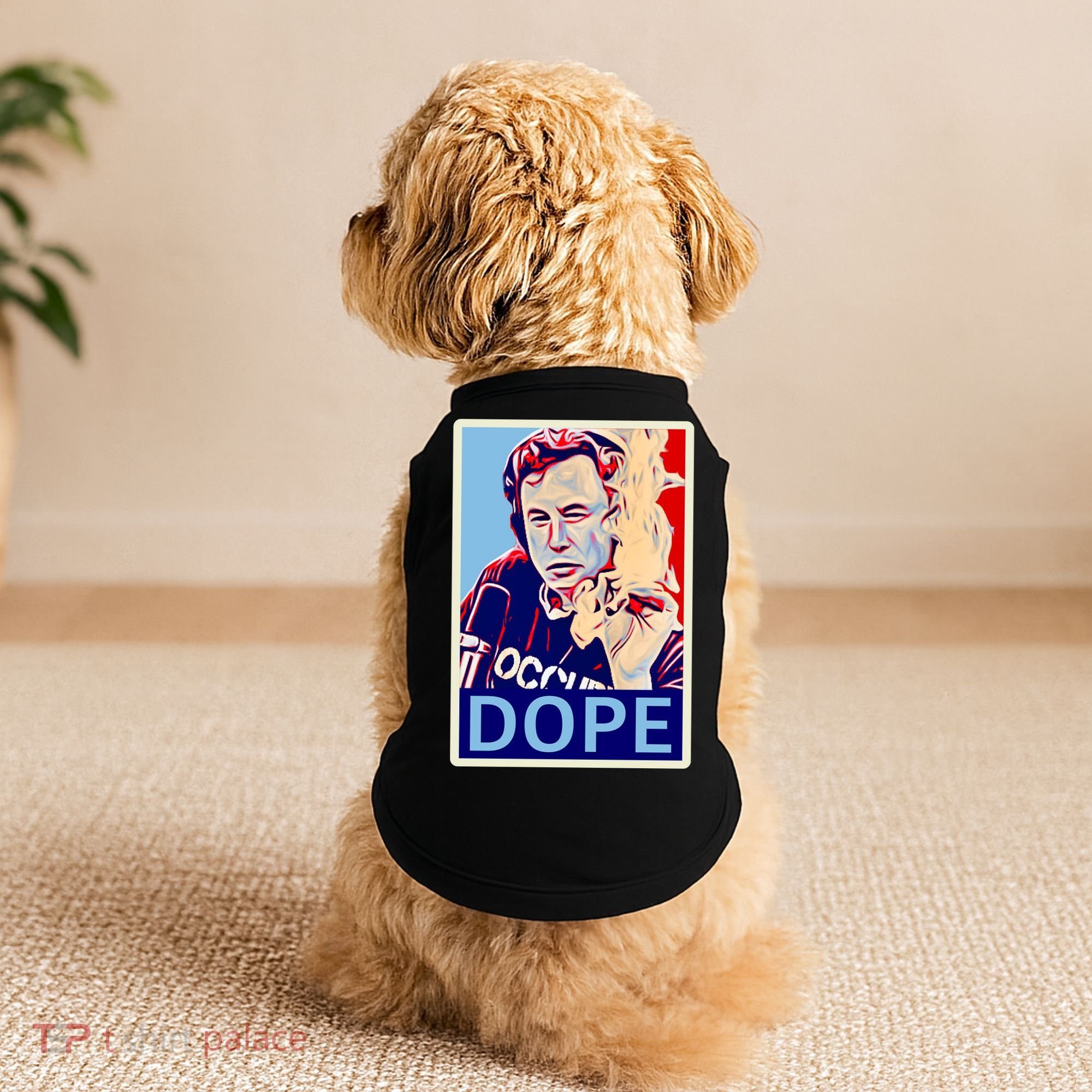 Elon Musk Retro Dope Doggie Tank