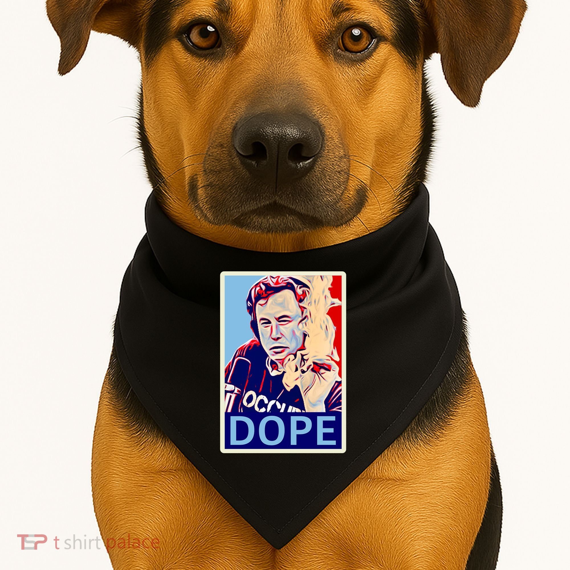 Elon Musk Retro Dope USA-Made Doggie Bandana