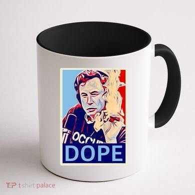 Elon Musk Retro Dope Coffee Mug back