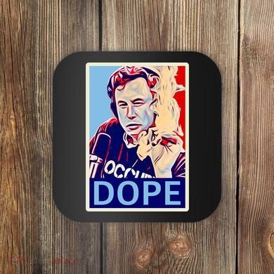 Elon Musk Retro Dope Coaster