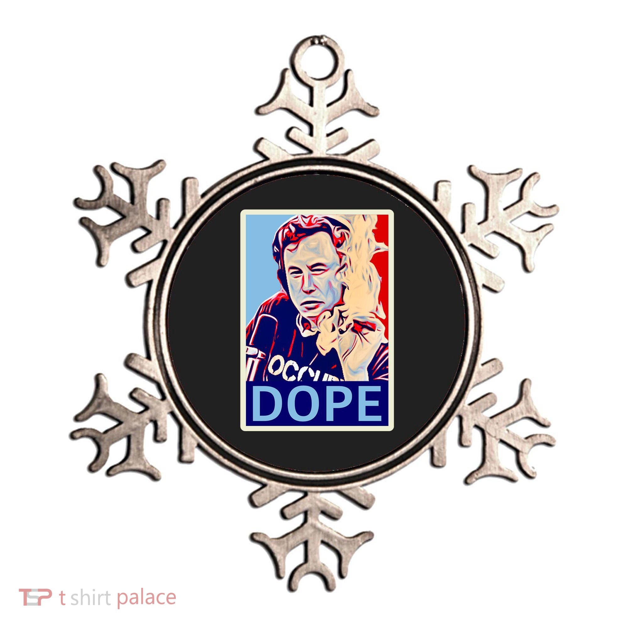 Elon Musk Retro Dope Ornament